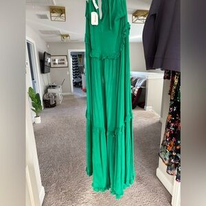 Lush London green halter dress